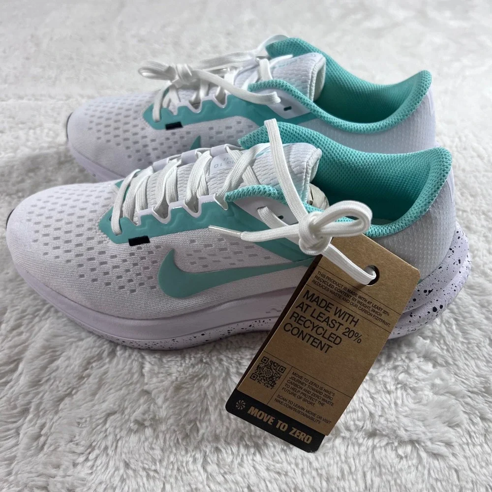 Nike Air Winflo 10 Womens Running Shoes White Emerald Rise FN7106-100 7.5 NEW‎